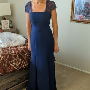 Navy  Blue wedding guest dress